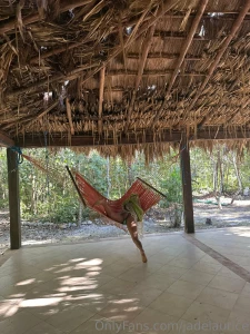 A masterpiece this was me in the jungle trying to get into a hammock part 3