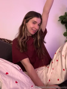 This pajama set has tiny hearts all over and i think it made me extra