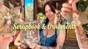 Antique christmas scrapbook amp ornaments i ve got something so