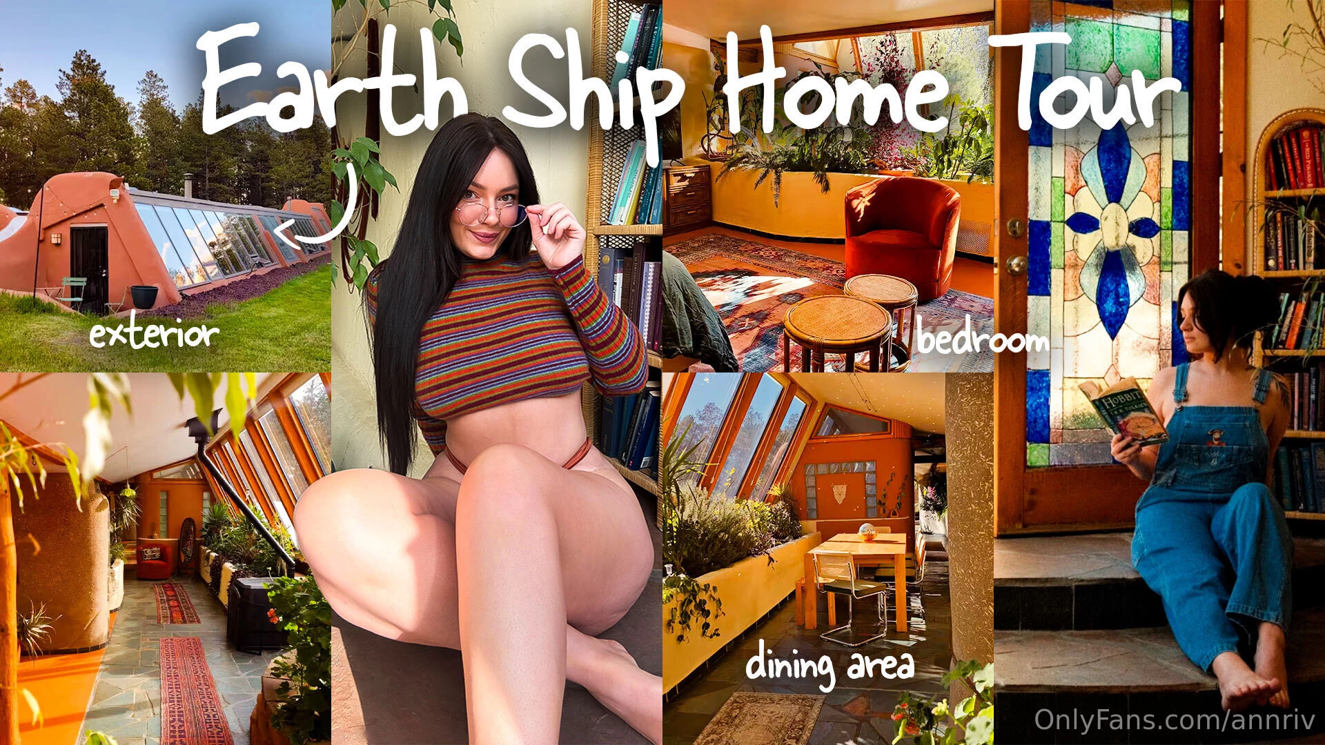 Touring unique earthship home giving you a full tour of this wild 