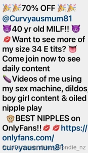 Please follow this babe best boobs curvyausmum81 part 1