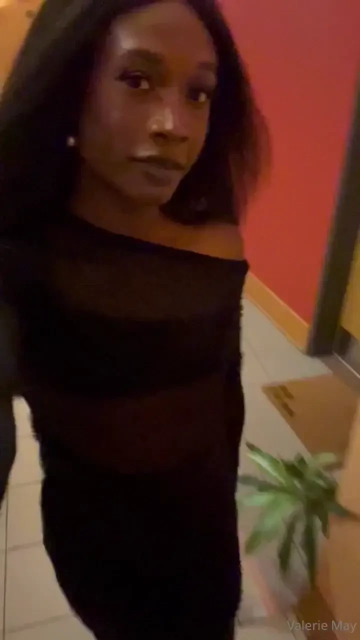 I let it hang loose in my long dresses 