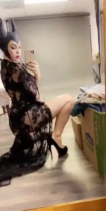 Just finished shooting the sexy version of maleficent wednesday addams 