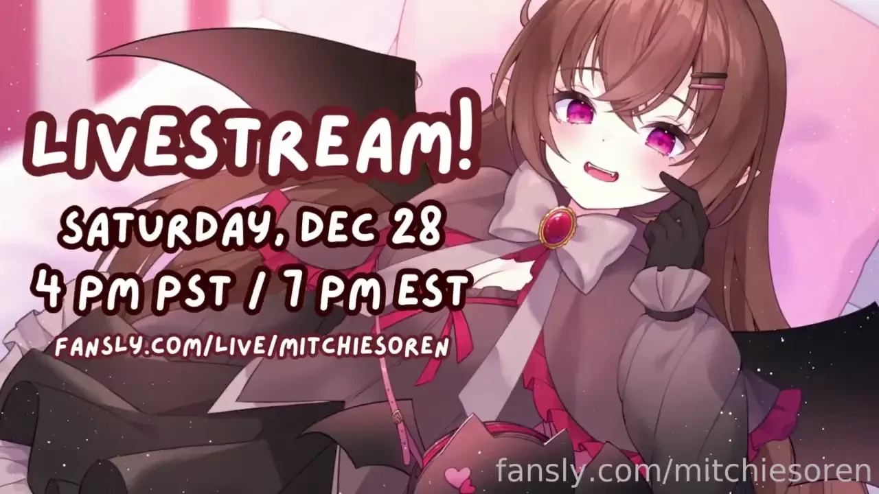 We have a livestream tonight at 7 pm est in two hours come watch me 