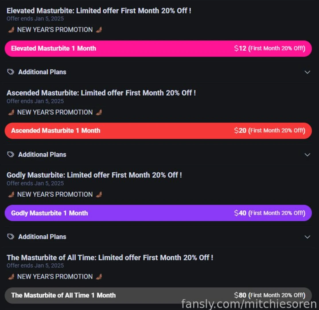 Surprise all sub tiers excluding our cheapest tier are now 20 off for 