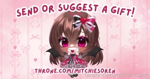 Throne reminder link https throne com mitchiesoren have you ever