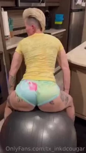 Found another use for my exercise ball