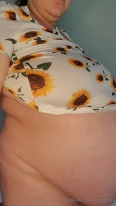 feedistdani - - preggo bbw struggles in and out of sundress - dani is incredibly 