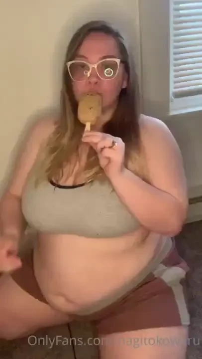 Naughty bbw sucks ice cream dani s decided to tease you with this one 
