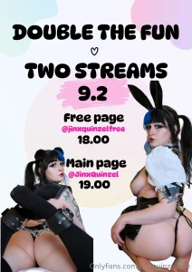 One stream sounded too boring this is my birthday after all so i m