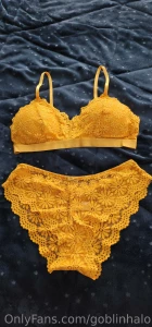 Yellow lace with a happy face
