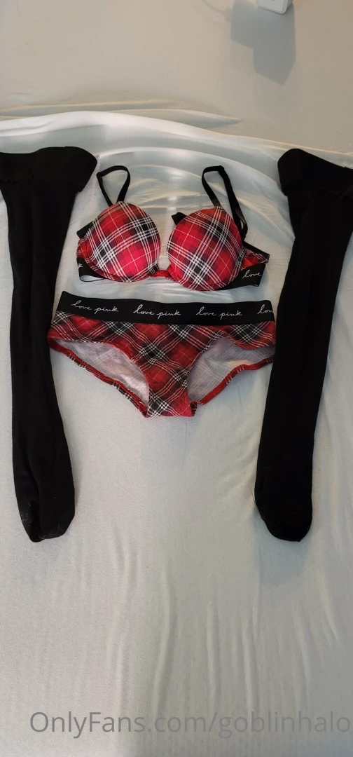 Plaid amp thigh highs 