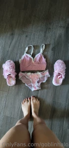 Fake body sexy pretty baby pink lingerie giant fake tits