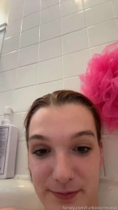 Just a couple photos from my bath still shy about my scar bath bigtits