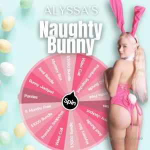 alyssa9 - - spin for me and win big - are you naughty enough to win the jackpot 