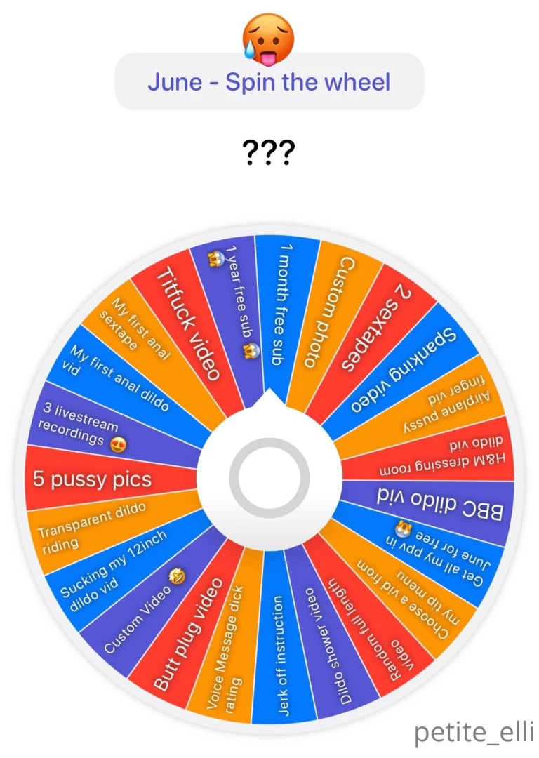 Just launched this spin the wheel on my premium page my fans loooove 