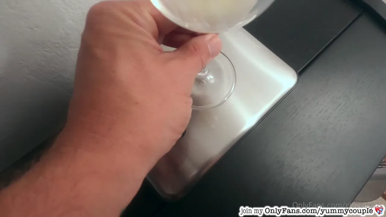 Cum in the glass for me and let me drink it p hehe hey it s me lilly - 