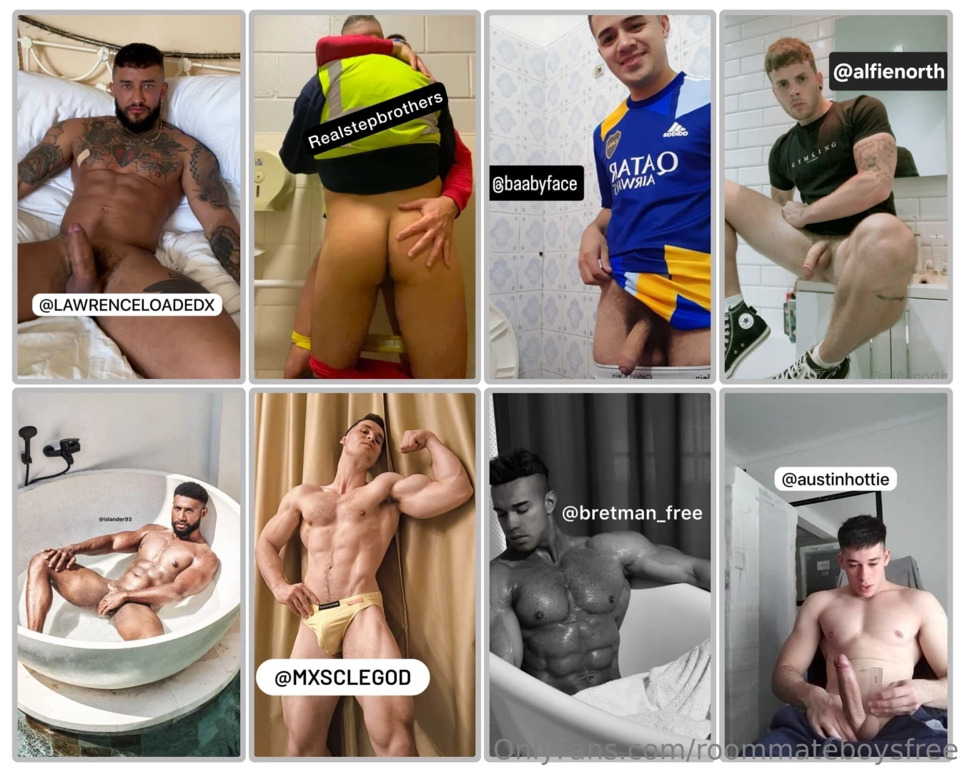 1 lawrenceloadedxfree 2 realstepbrothers 3 baabyface 4 alfienorthfree 