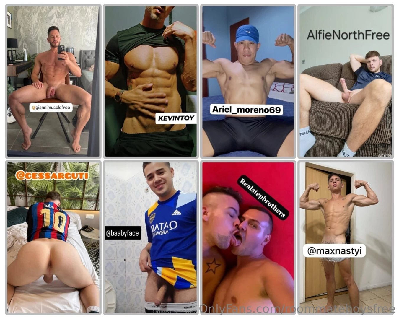 1 giannimusclefree 2 kevintoy 3 ariel_moreno69 4 alfienorthfree 5 