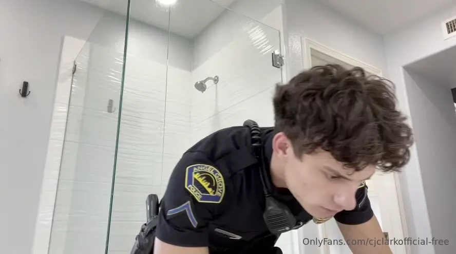 Police costume while using a fuck machine video i had a search warrant 