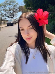 Tucked a flower in my hair and suddenly felt like a garden fairy what