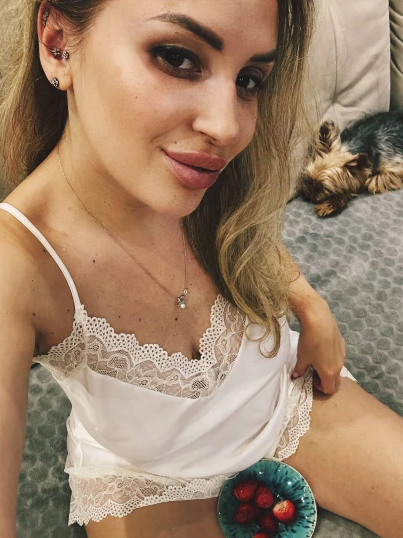 It s late i m craving something sweet maybe a strawberry between my 