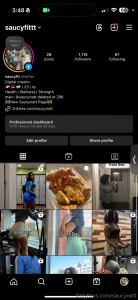 Please follow saucyfittt on instagram since saucynatt is gone it will