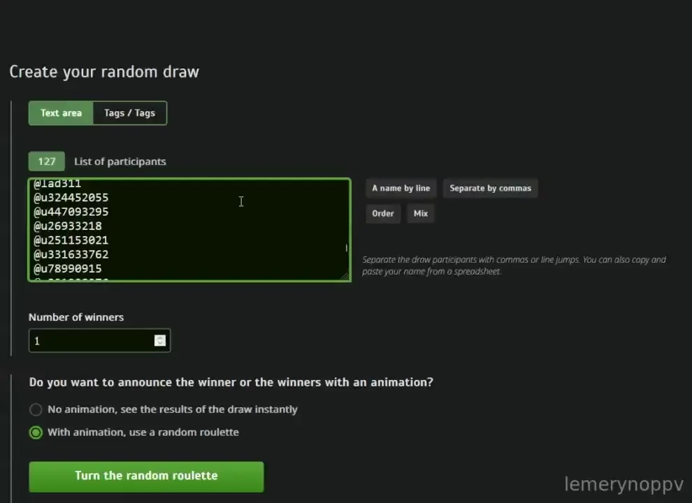 I wanna say congrats duke he won my pussy clone and has followed all 