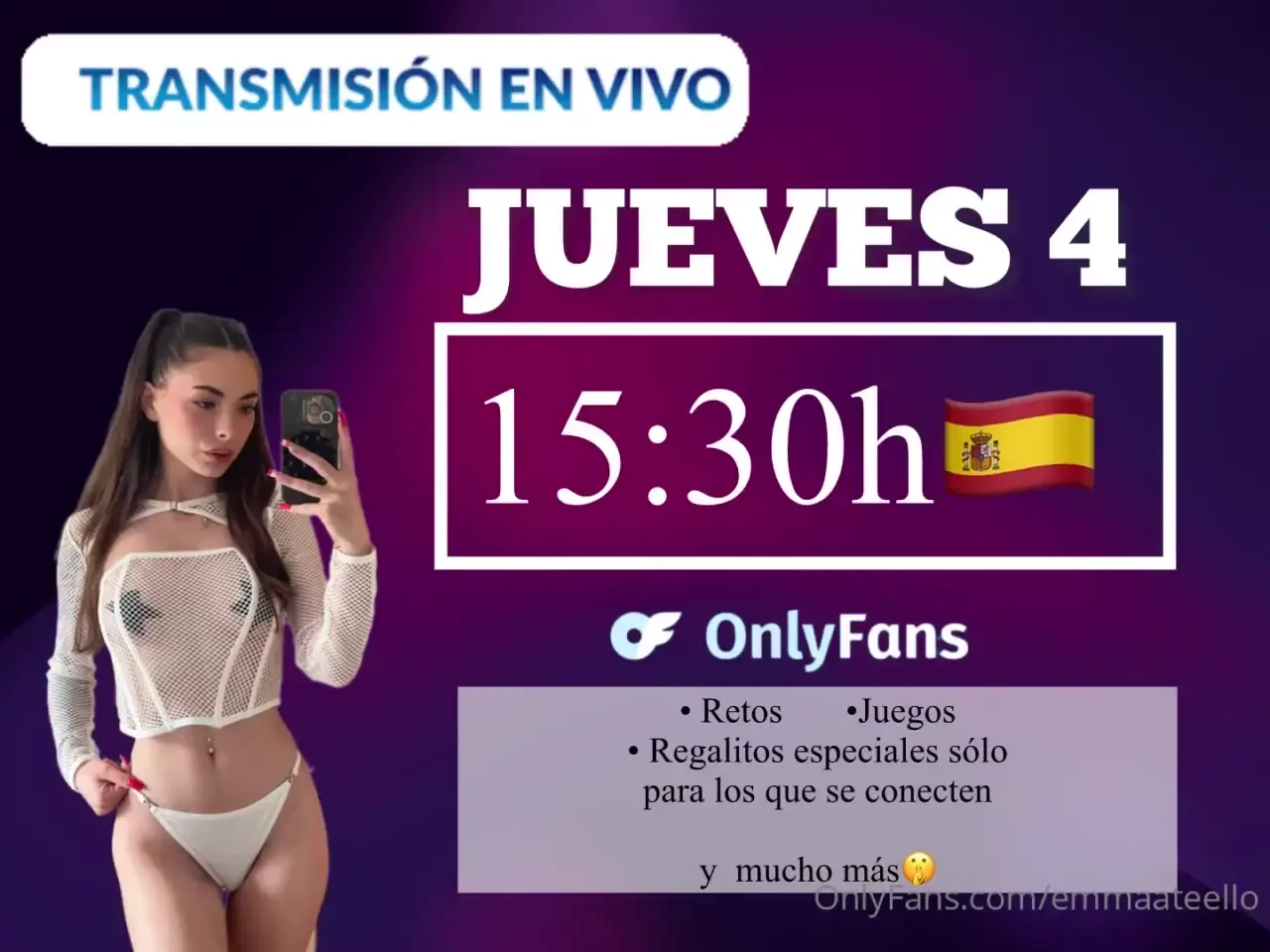 Nos vemos este jueves en el directo como siempre los 10 primeros en 