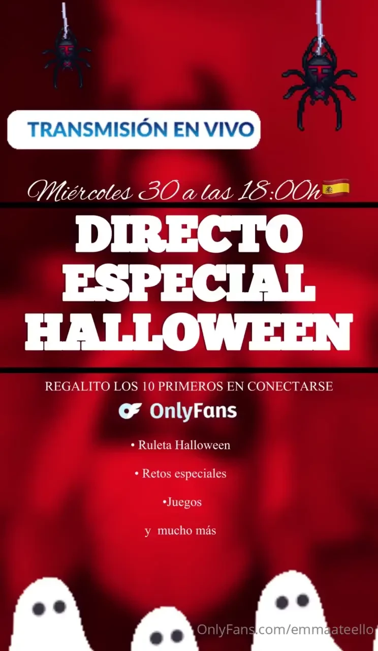 Directo especial halloween mi rcoles 30 a las 18 00h empezar ya el 