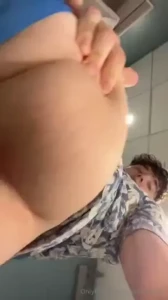 Public bathroom hole check