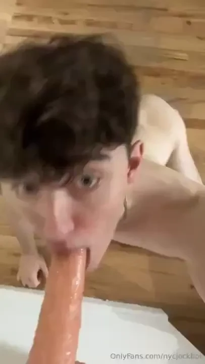Wanna watch me suck on my dildo part 2 