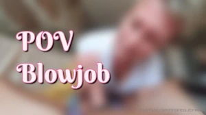 Ein hallo in die runde dieses kleine pov blowjob video habe ich heute