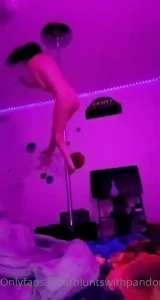 Naked pole dancing