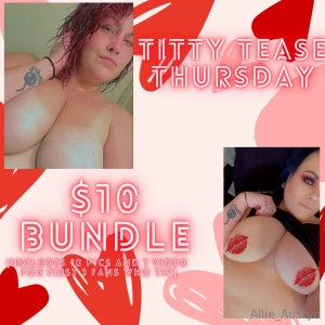 Titty tease thursday unlock the bundle by tipping 10 so i can send you