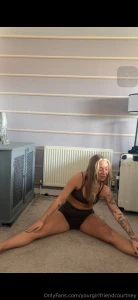 Warm up stretches before we go all night long