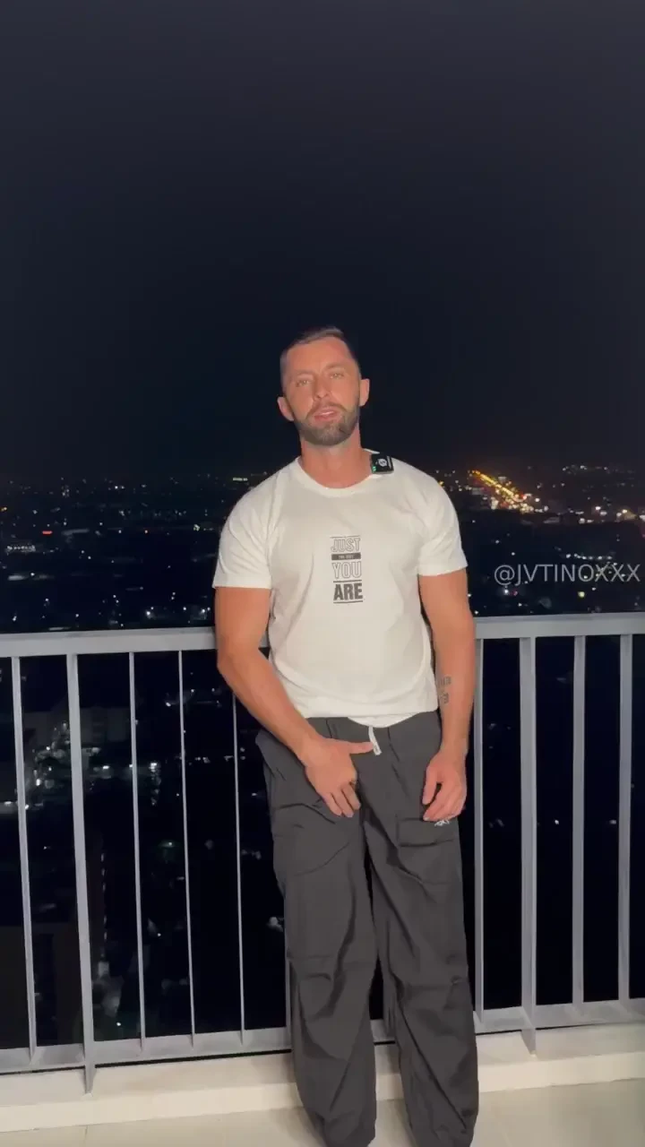 Crawl over and suck my fat scouse cock on the balcony like a little 