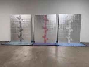 Setting up my exhibit amp performance space at honor fraser gallery in part 15