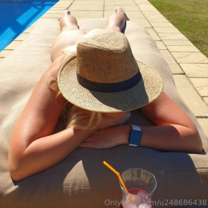 No tan lines this time