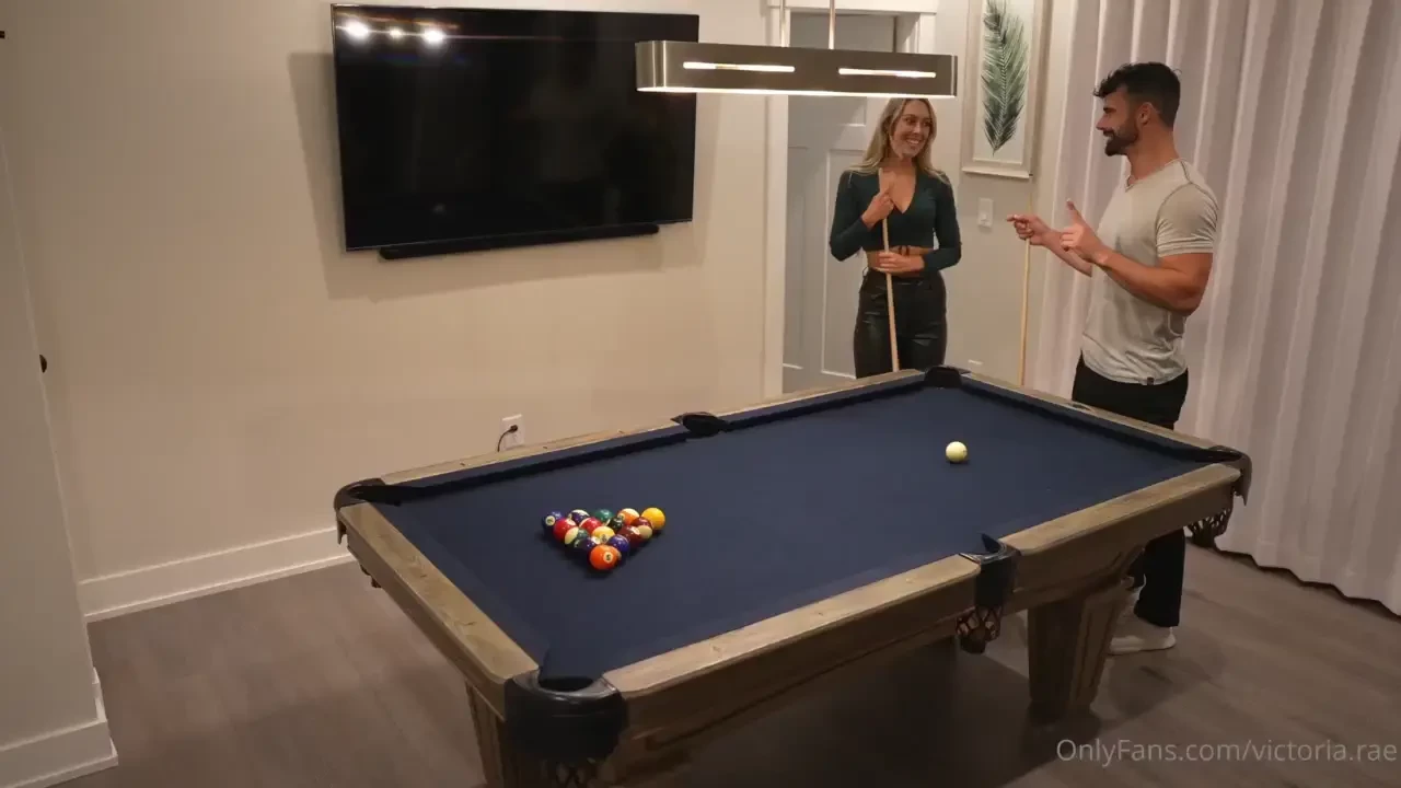 This one was crazy we played strip pool and that ended pretty quickly 