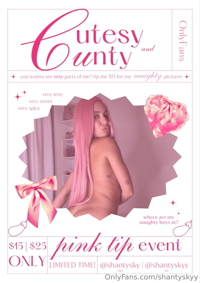 Cutesy amp pink cunty is here wanna see just how hot and naughty i can 