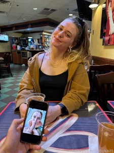 He just wanted to remind me how pretty i am with cock in my mouth