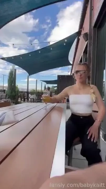 Flashing my tits at blue moon brewing 