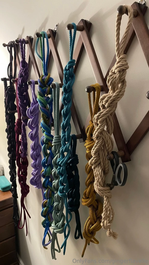 I hung my ropes up this is much better than the box under my bed 
