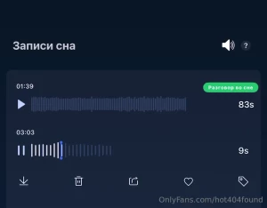 I downloaded a sleep tracking app to listen to what i talk about