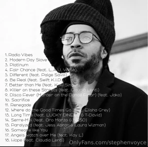 Here is the track list to my upcoming album the audio shock therapist