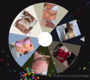 Julia s wheel of fortune tip 15 to spin the wheel and win one of my
