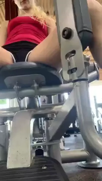 No panties gym day 