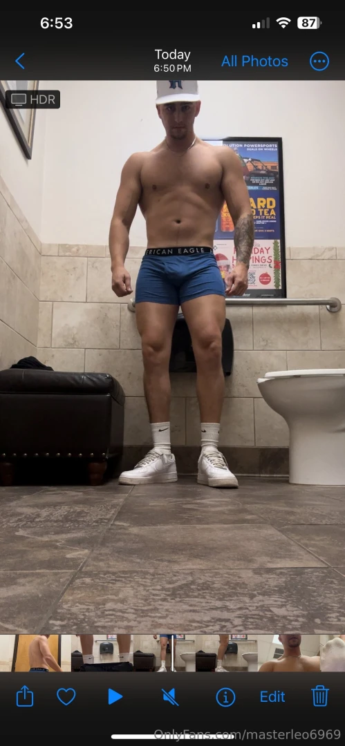 3 mins of stripping down mid workout amp forcing you to worship this 