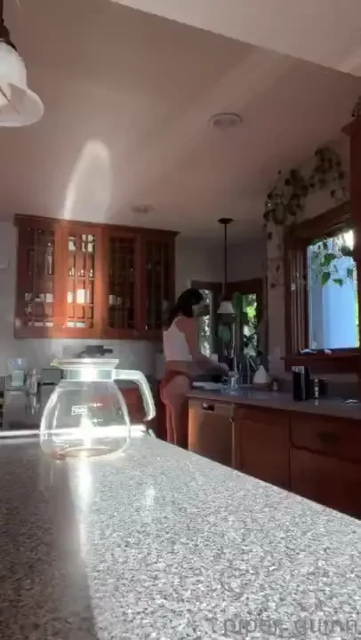 Making coffee this morning 